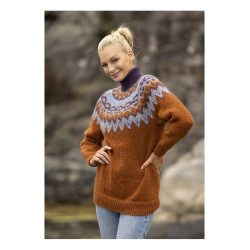 Viking´s mönsterkatalog 2329. Dam, herr tröjor stickade i Viking Wool