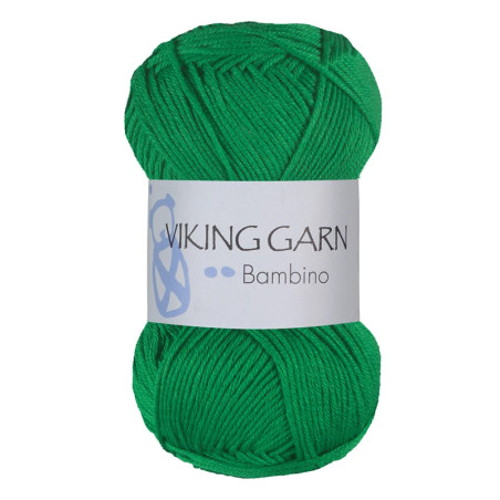 Viking Bambino. Garn i 50 %  Bomull och 50% äkta Bambu. Stickor 3 mm.