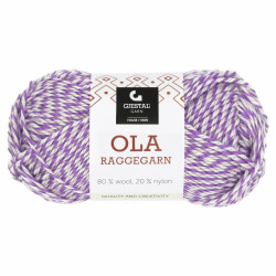 Ola Raggegarn 716 Levendel/Puderrosa/Vit