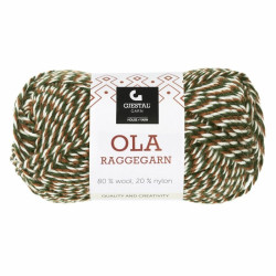 Ola Raggegarn från Gjestal. Nylonförstärkt garn, passar till sockar.