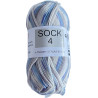 Sock 4 Multi print 40 Vit/Blå/Beige