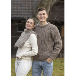 Viking´s mönsterkatalog 2502. Dam, herr tröjor stickade i Viking Wool