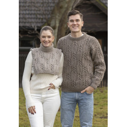 Viking´s mönsterkatalog 2502. Dam, herr tröjor stickade i Viking Wool