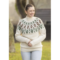 Viking´s mönsterkatalog 2502. Dam, herr tröjor stickade i Viking Wool