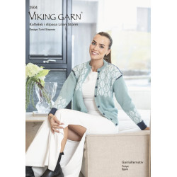 Viking mönsterkatalog 2504, Koftlek i Alpaca Liten Storm.