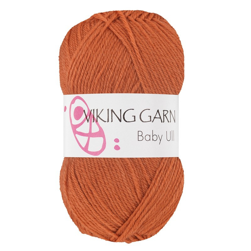 Viking Baby Ull Bränd Orange 344