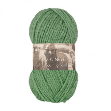 Eco Highland wool Äppelgrön 232